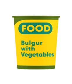 Bulgur with vegetableds dried food